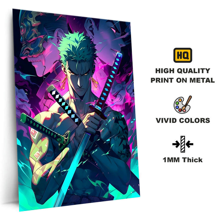 Metal Poster - One Piece Roronoa Zoro OP32