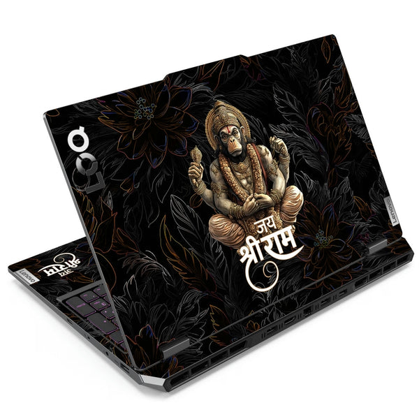 Laptop Skin - Hanuman Jai Shri Ram Art