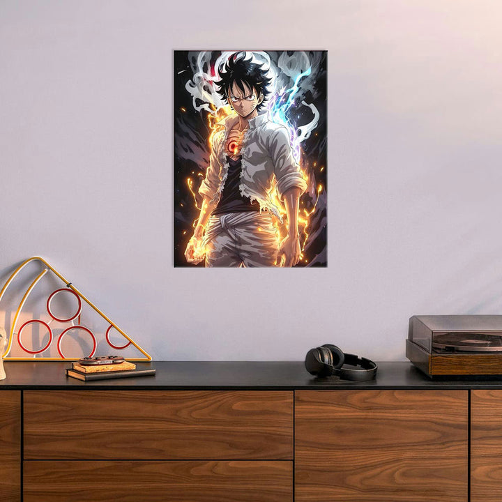 Metal Poster - One Piece Monkey D Luffy OP13