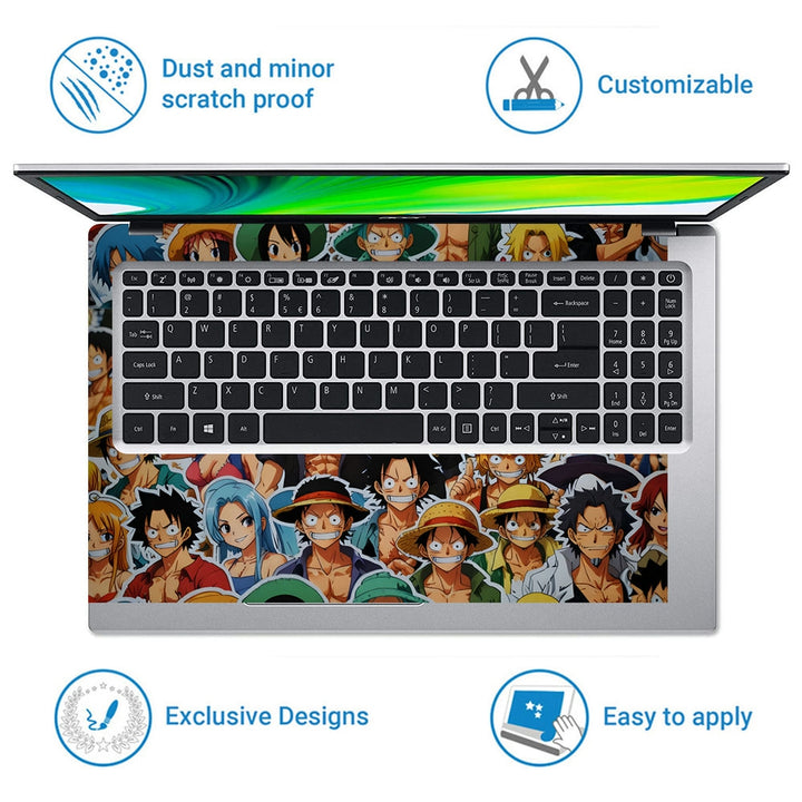 Laptop Skin - Anime One Piece Dynamic Collage DS5