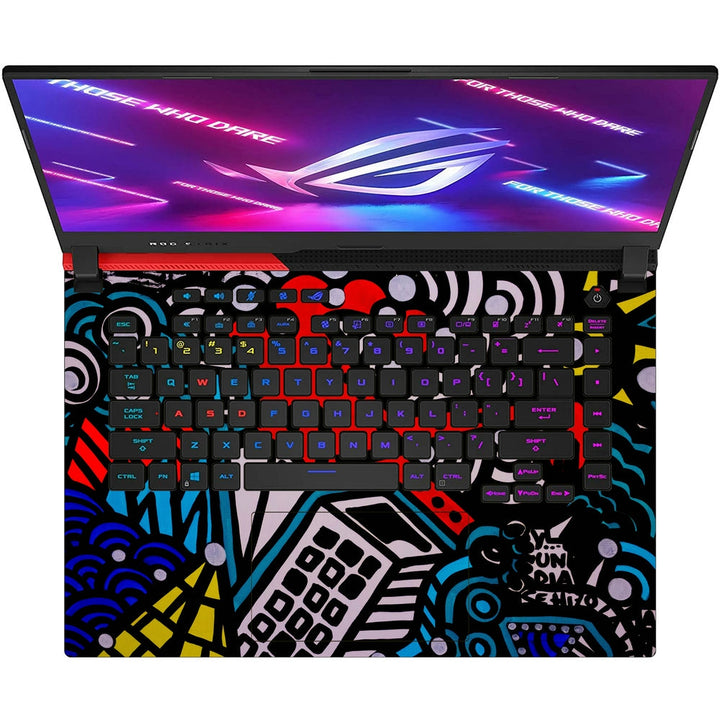 Asus Laptop Skin - Street Art Lines