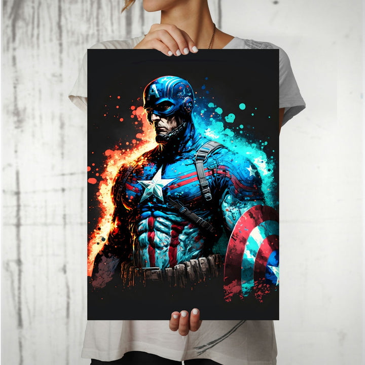 Metal Poster - Superhero Captain America CAP17