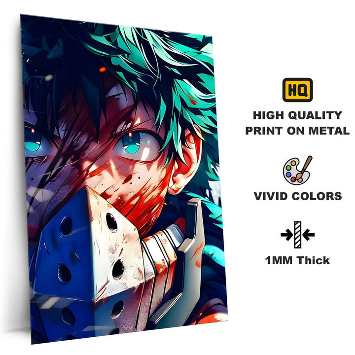 Metal Poster - Anime Izuku Midoriya