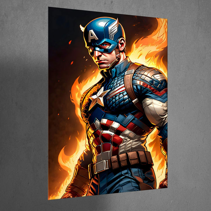 Metal Poster - Superhero Captain America CAP06