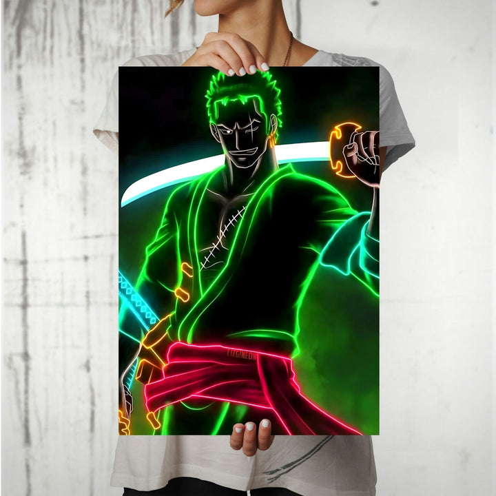 Metal Poster - One Piece Roronoa Zoro OP55