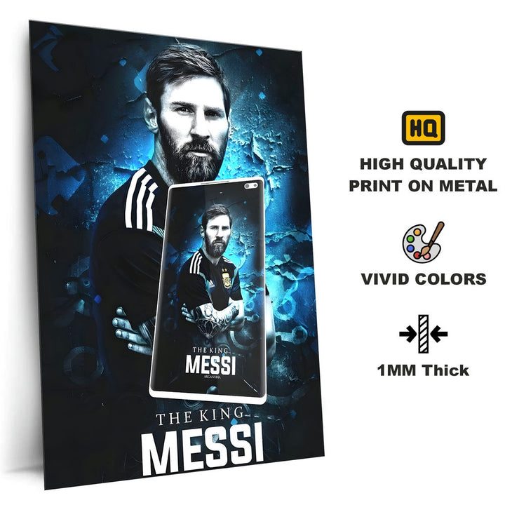 Metal Poster - Footballer Lionel Messi LM02