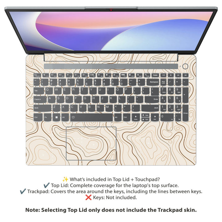 Lenovo Laptop Skin - Topography Pattern TP11