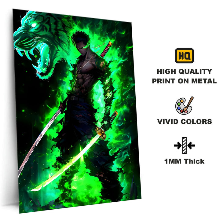 Metal Poster - One Piece Roronoa Zoro OP57