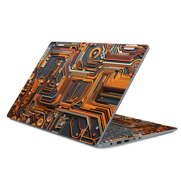 Lenovo Laptop Skin - Tech Orange Geometric