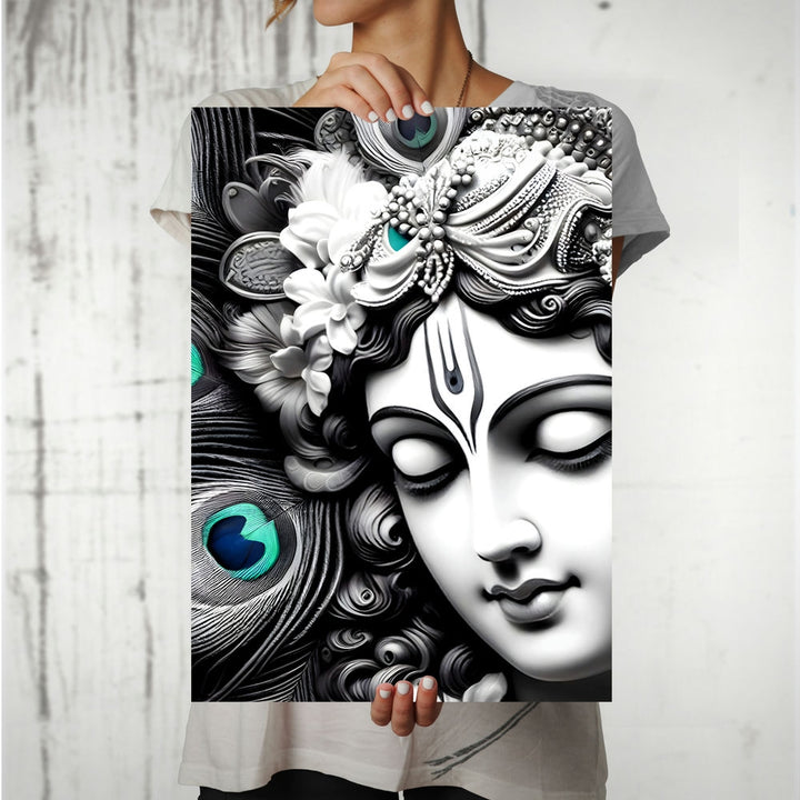 Metal Poster - Lord Krishna LK05