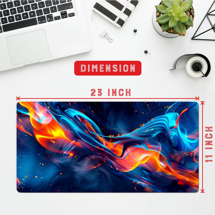 Anti-Slip Desk Mat Gaming Mouse Pad - Nebula Blaze