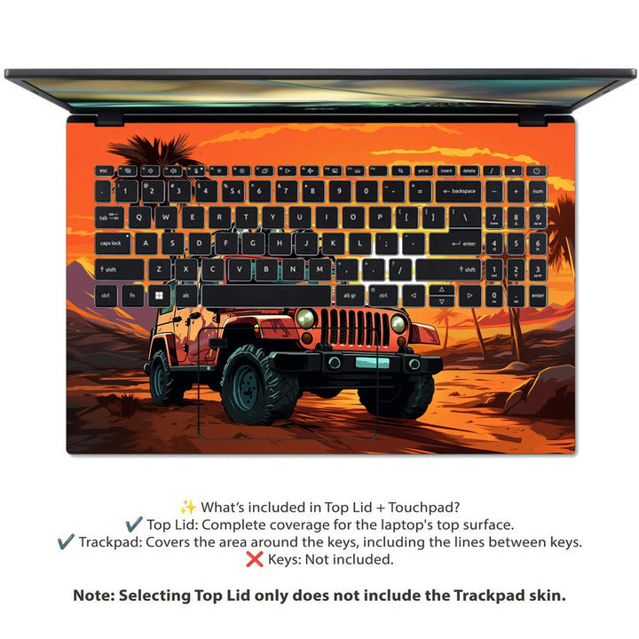 Acer Laptop Skin - Desert Offroad Jeep