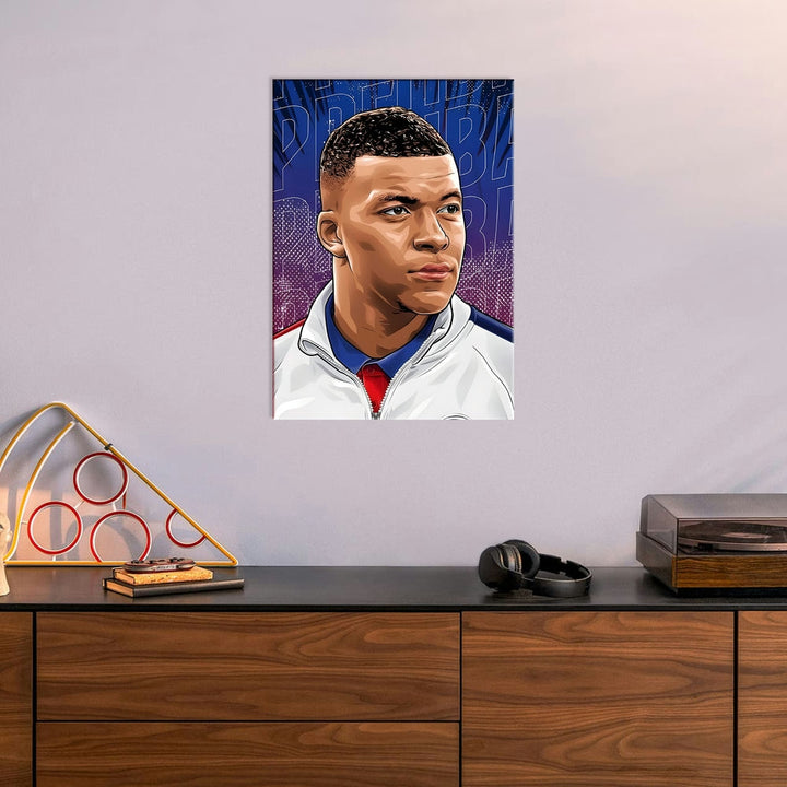 Metal Poster - Footballer Kylian Mbappe KM03