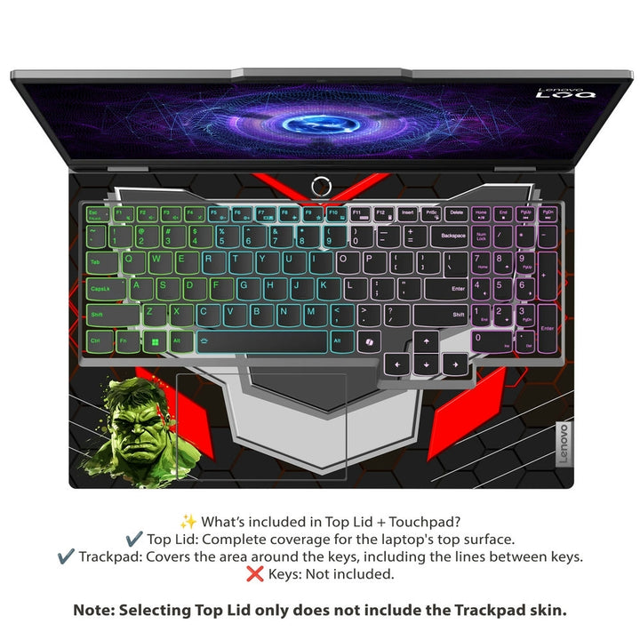 Laptop Skin - Hulk Green Smash Armor