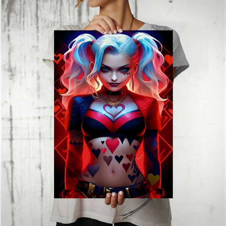 Metal Poster - Anime Harley Quinn