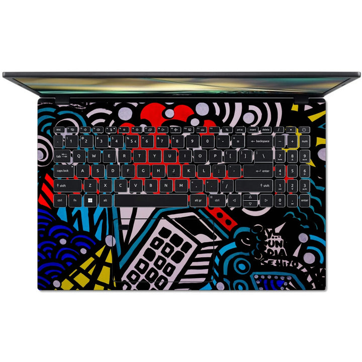 Acer Laptop Skin - Street Art Lines