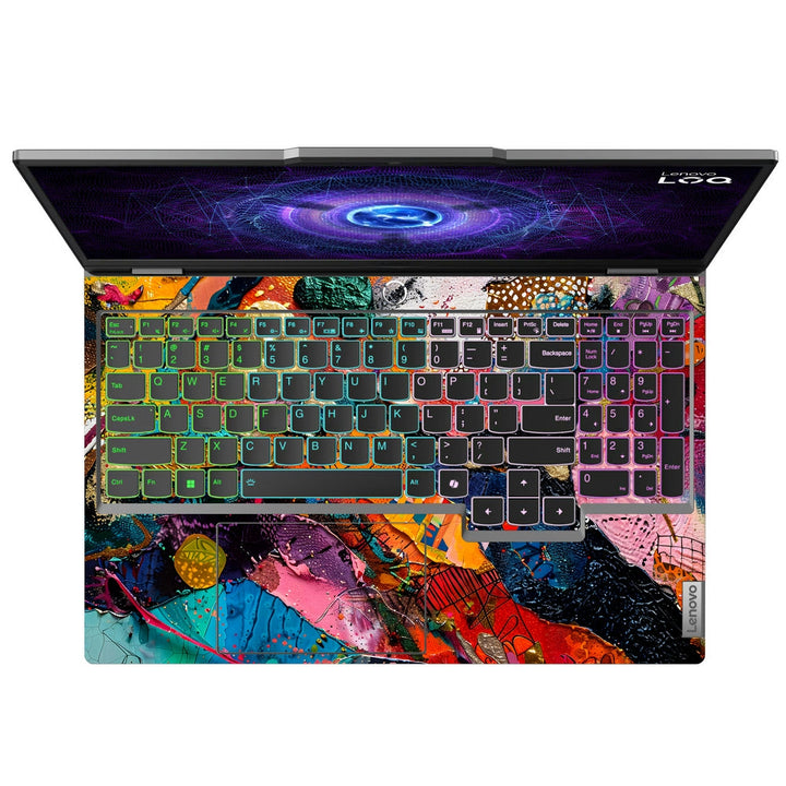 Lenovo LOQ Laptop Skin - Vibrant Abstract Color Splash