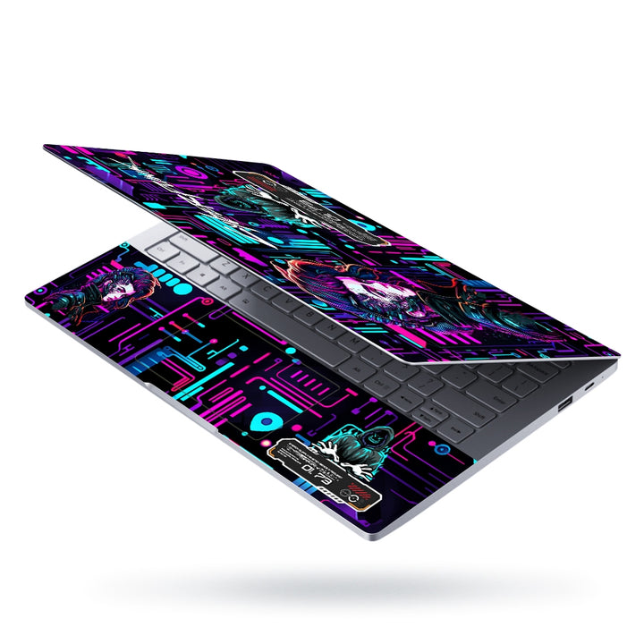 Laptop Skin - Cyberpunk Neon Hacker