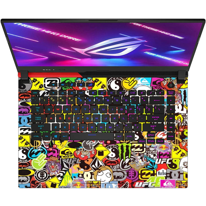 Asus Laptop Skin - Monster Sticker Bomb