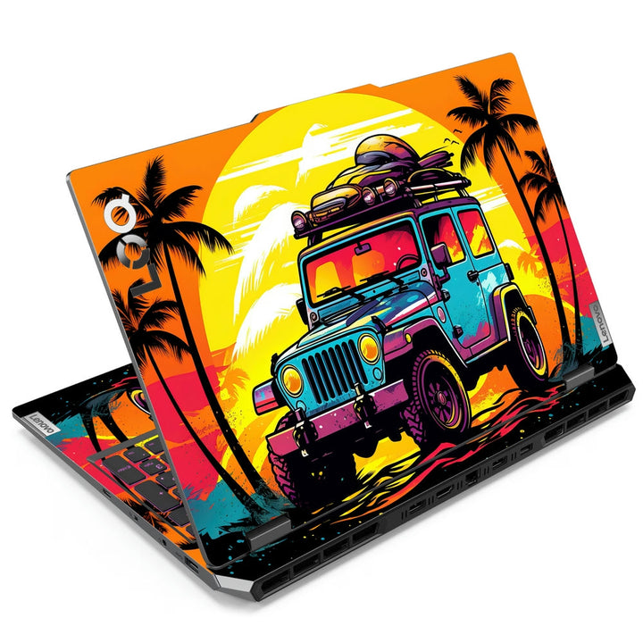 Laptop Skin - Retro Beach Jeep