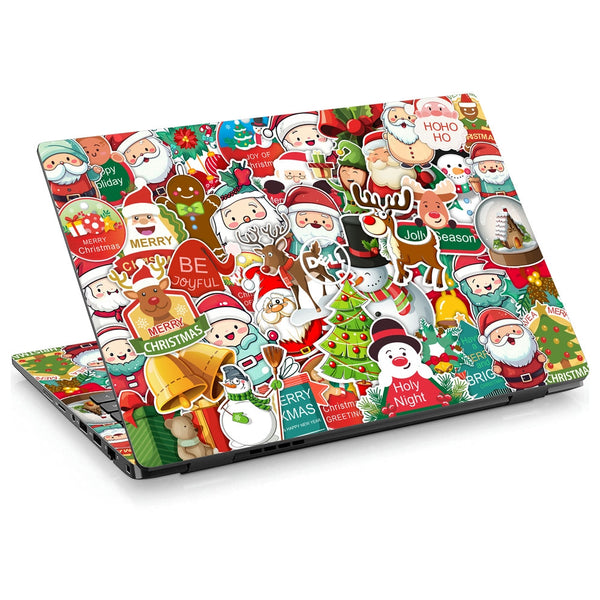 Dell Laptop Skin - Christmas Santa Sticker Bomb