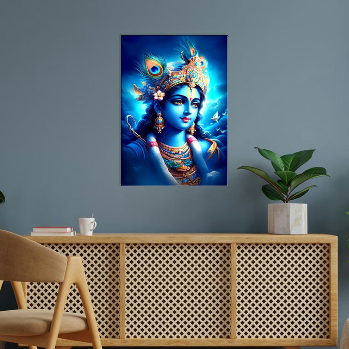 Metal Poster - Lord Krishna LK07