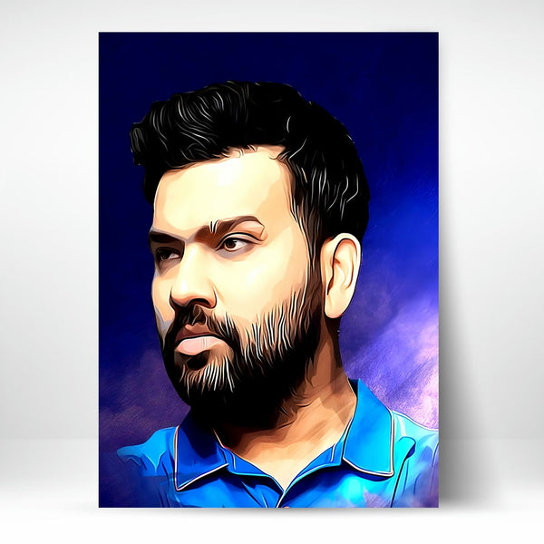 Metal Poster - Indian Cricketer Rohit Sharma RS01