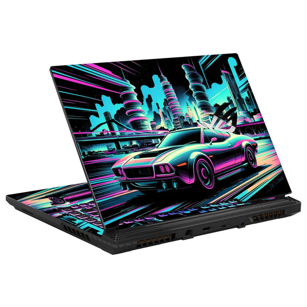 Asus Laptop Skin - Neon Muscle Car