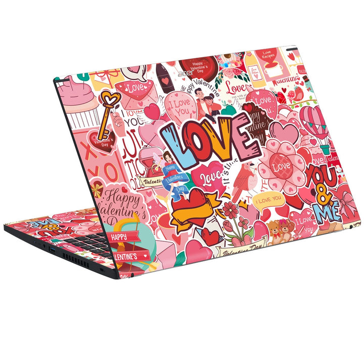 Acer Laptop Skin - Valentines Day Sticker Bomb