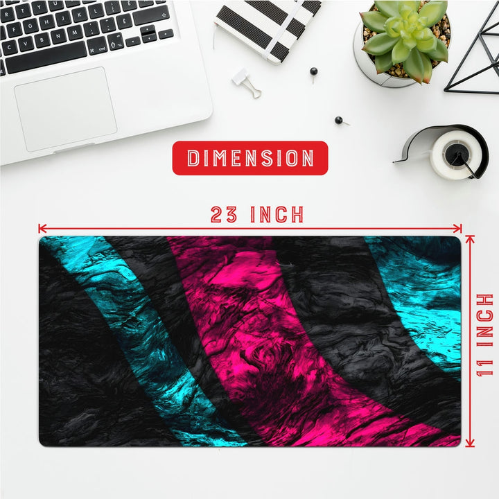 Anti-Slip Desk Mat Gaming Mouse Pad - Velvet Stripes