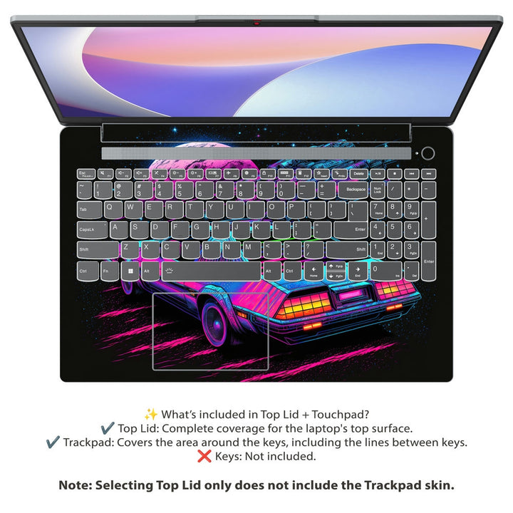 Lenovo Laptop Skin - Retro Futuristic Ride