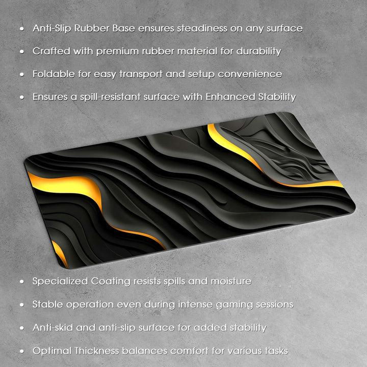 Anti-Slip Desk Mat Gaming Mouse Pad - Lava Flow