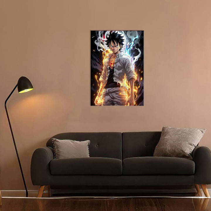 Metal Poster - One Piece Monkey D Luffy OP11