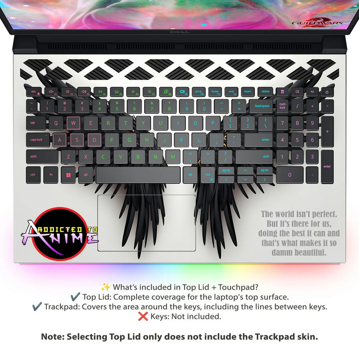 Dell Laptop Skin - Addicted to Amime Wings