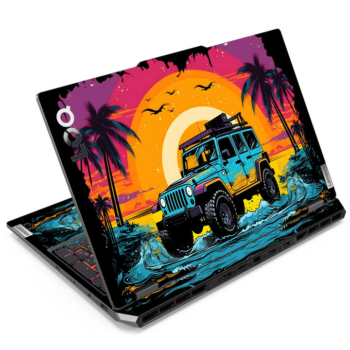 Laptop Skin - Sunset Adventure Jeep