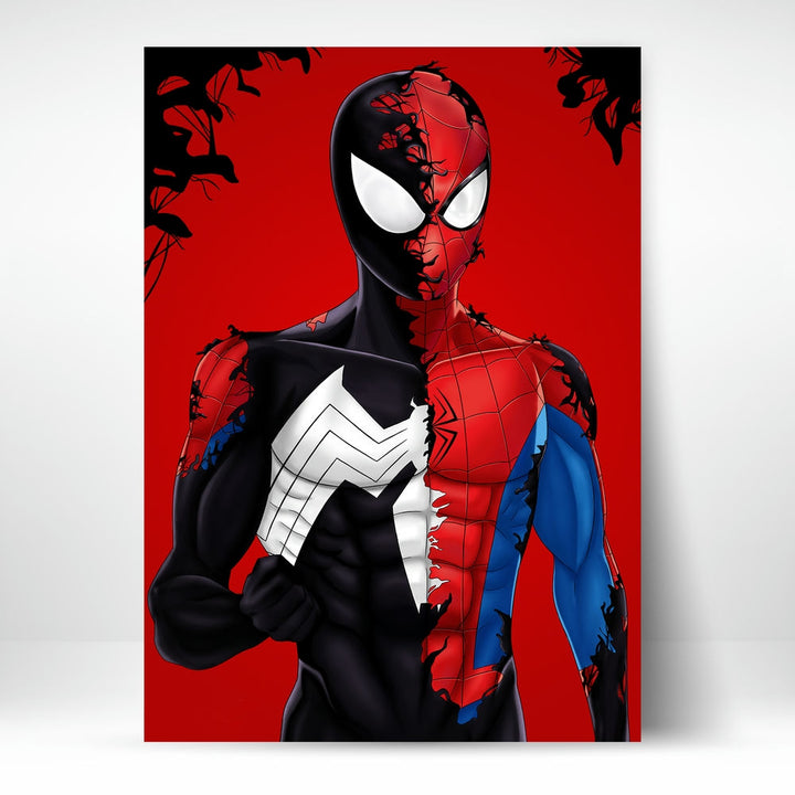 Metal Poster - Spiderman Red Blue Black