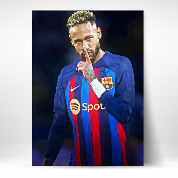 Metal Poster - Footballer Neymar Jr NJR05