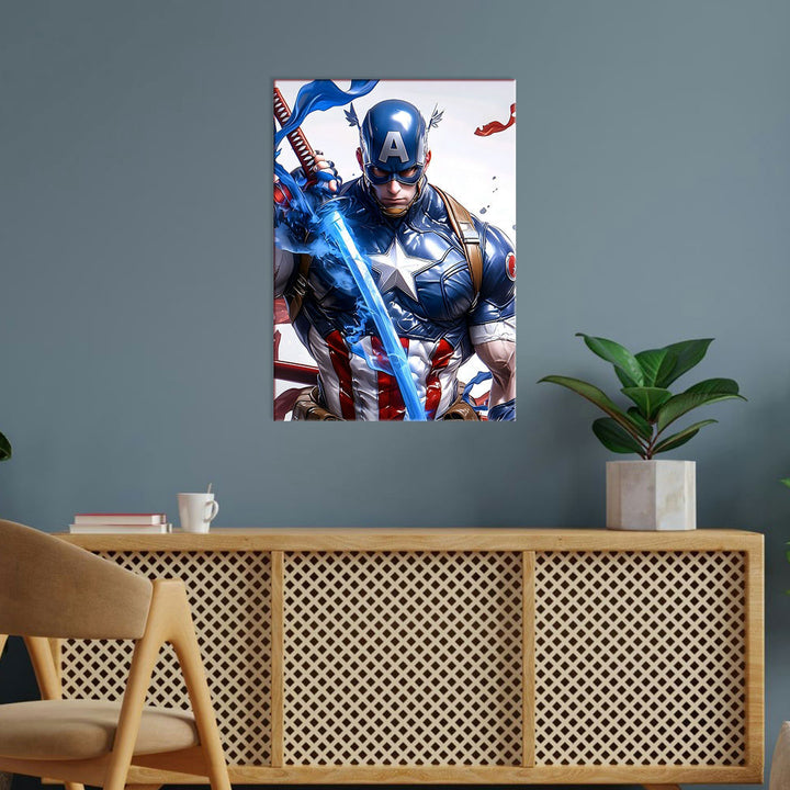 Metal Poster - Superhero Captain America CAP01