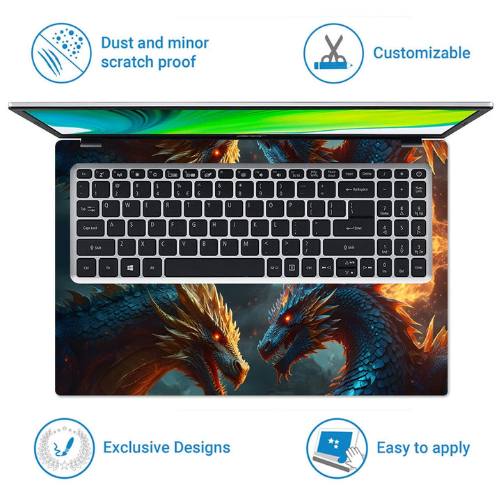 Laptop Skin - Dragon Fight