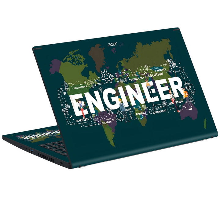 Acer Laptop Skin - Engineer World Map