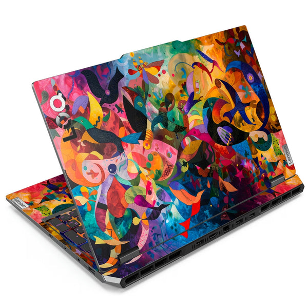 Lenovo LOQ Laptop Skin - Multicolor Swirl Art Abstract