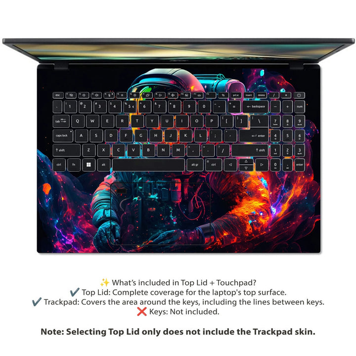 Acer Laptop Skin - Cosmic Astronaut Dream