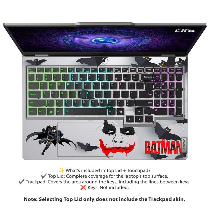 Laptop Skin - Batman vs Joker Theme