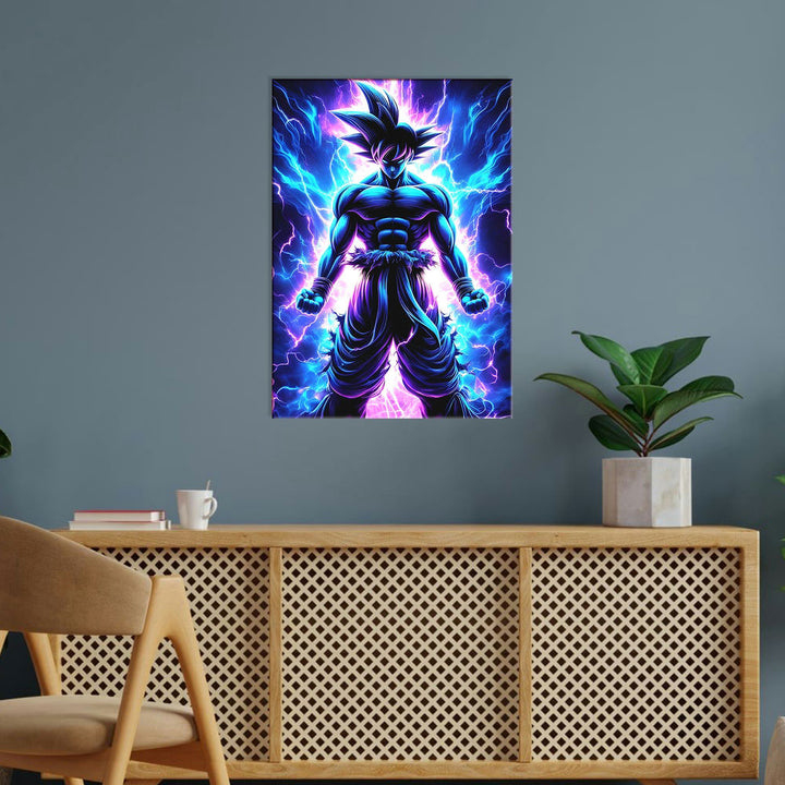 Metal Poster - Anime Goku Electric