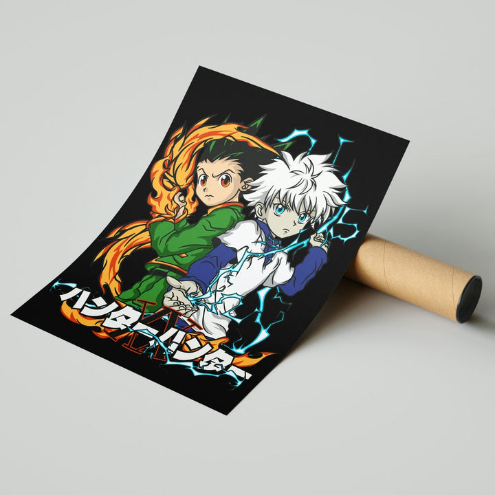 Self Adhesive Textured Vinyl Poster Hunter x Hunter Gon & Killuas Journey