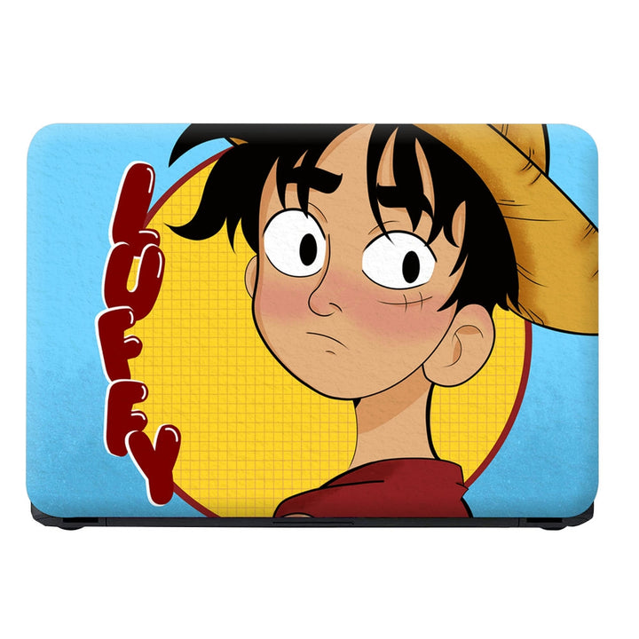 Laptop Skin - Monkey D Luffy Yellow Circle