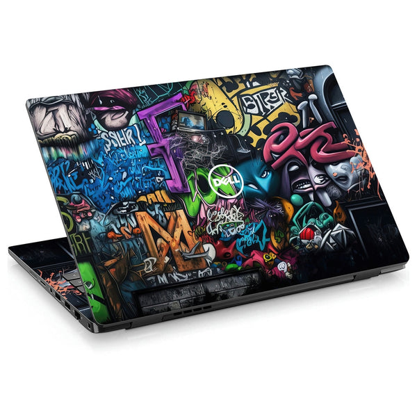 Dell Laptop Skin - Wooden M Graffiti