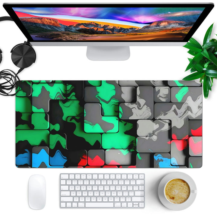 Anti-Slip Desk Mat Gaming Mouse Pad - Camouflage Pixels