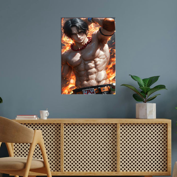 Metal Poster - One Piece Portgas D Ace OP19