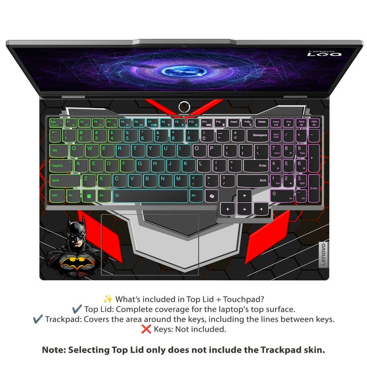 Laptop Skin - Batman Iconic Armor Theme